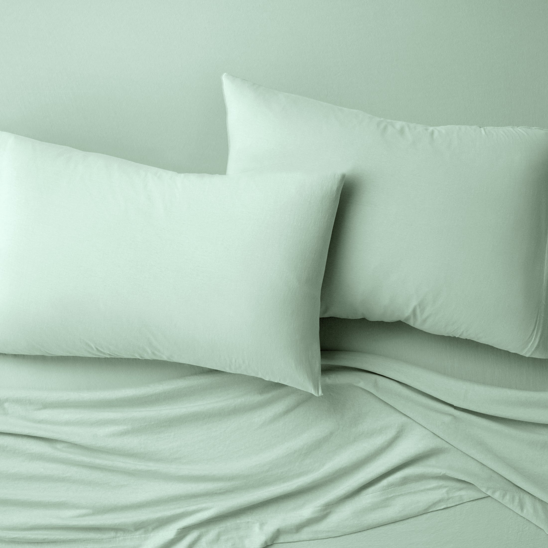 Organic Jersey Pillowcase Set - Pistachio
