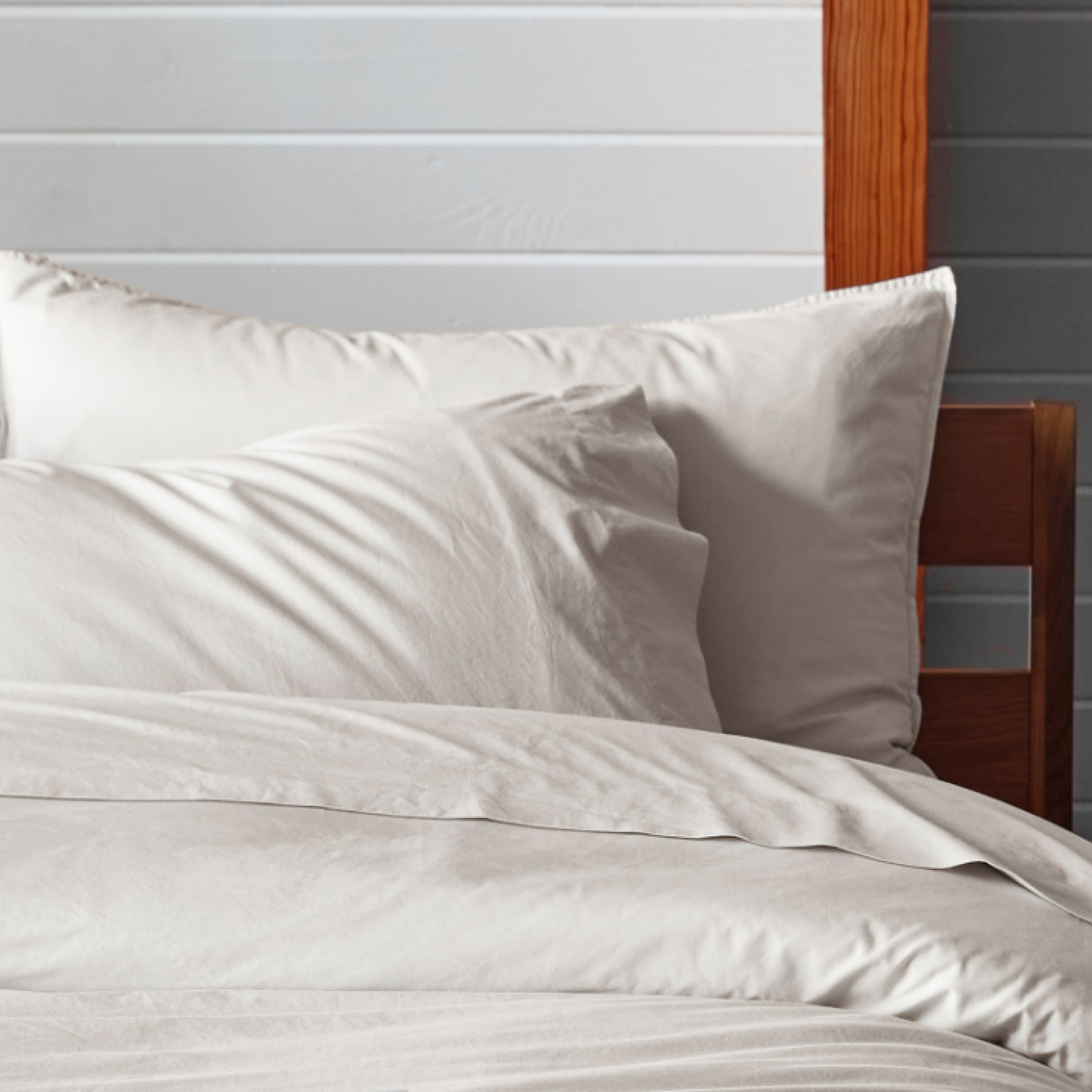Percale Pillow Case Set - Sand