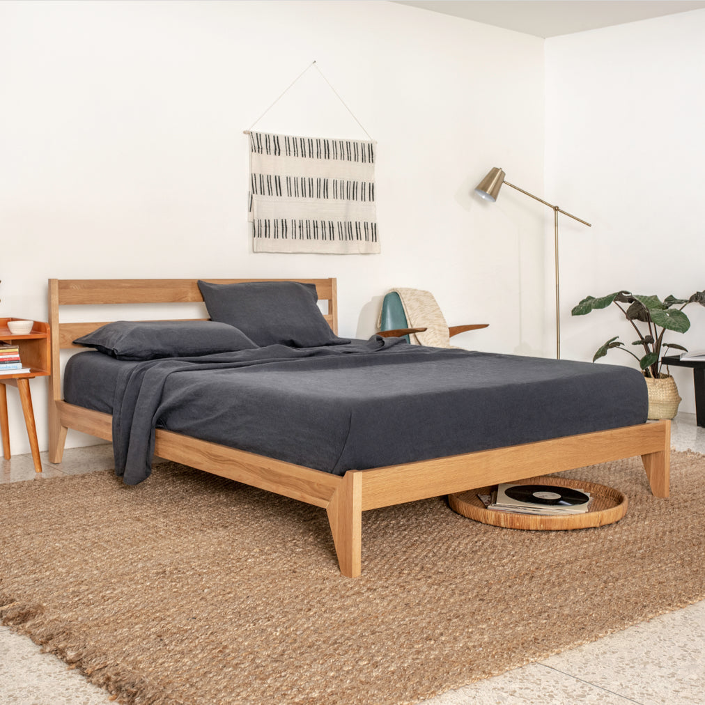 Linen Sheet Set - Charcoal