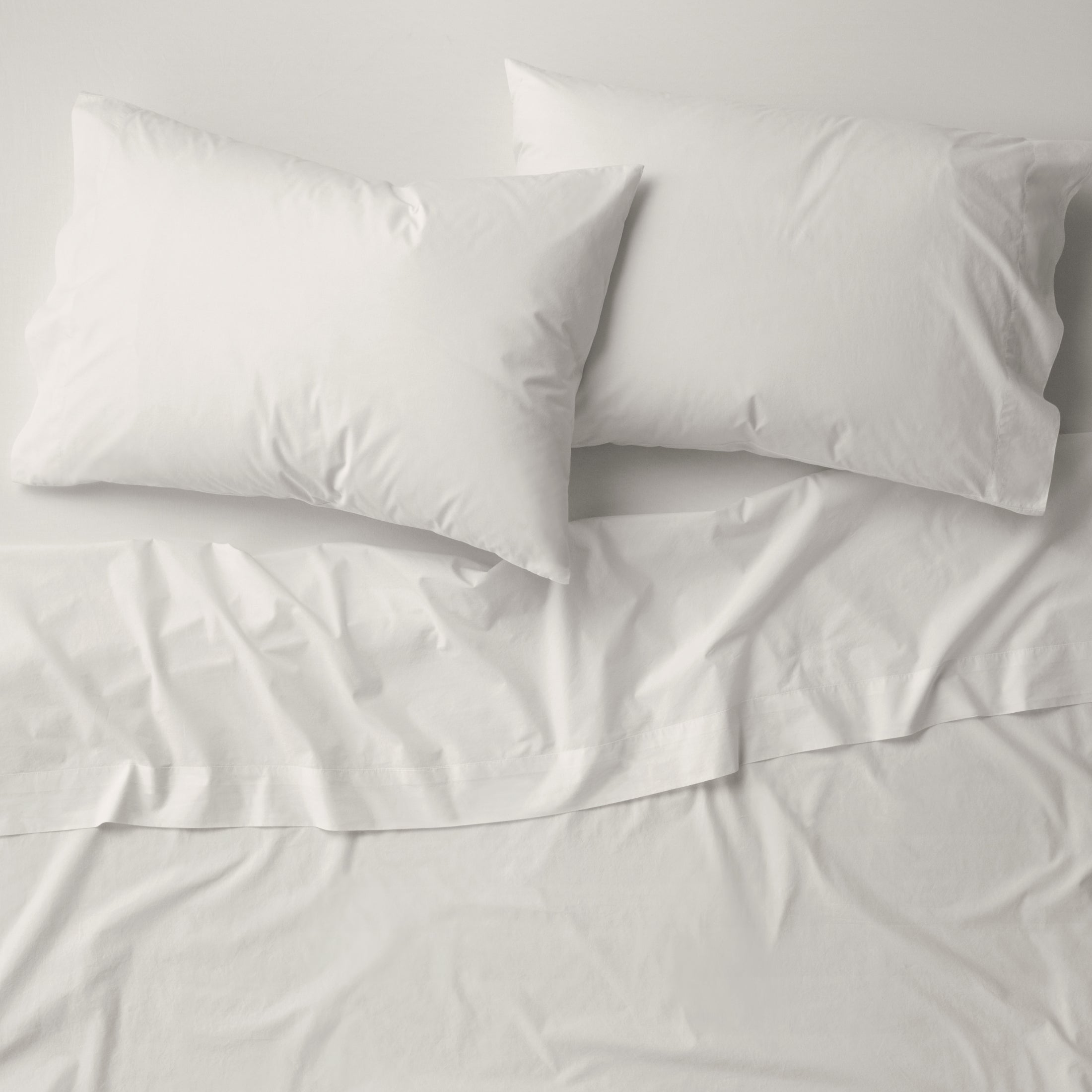 Percale Pillow Case Set - Sand