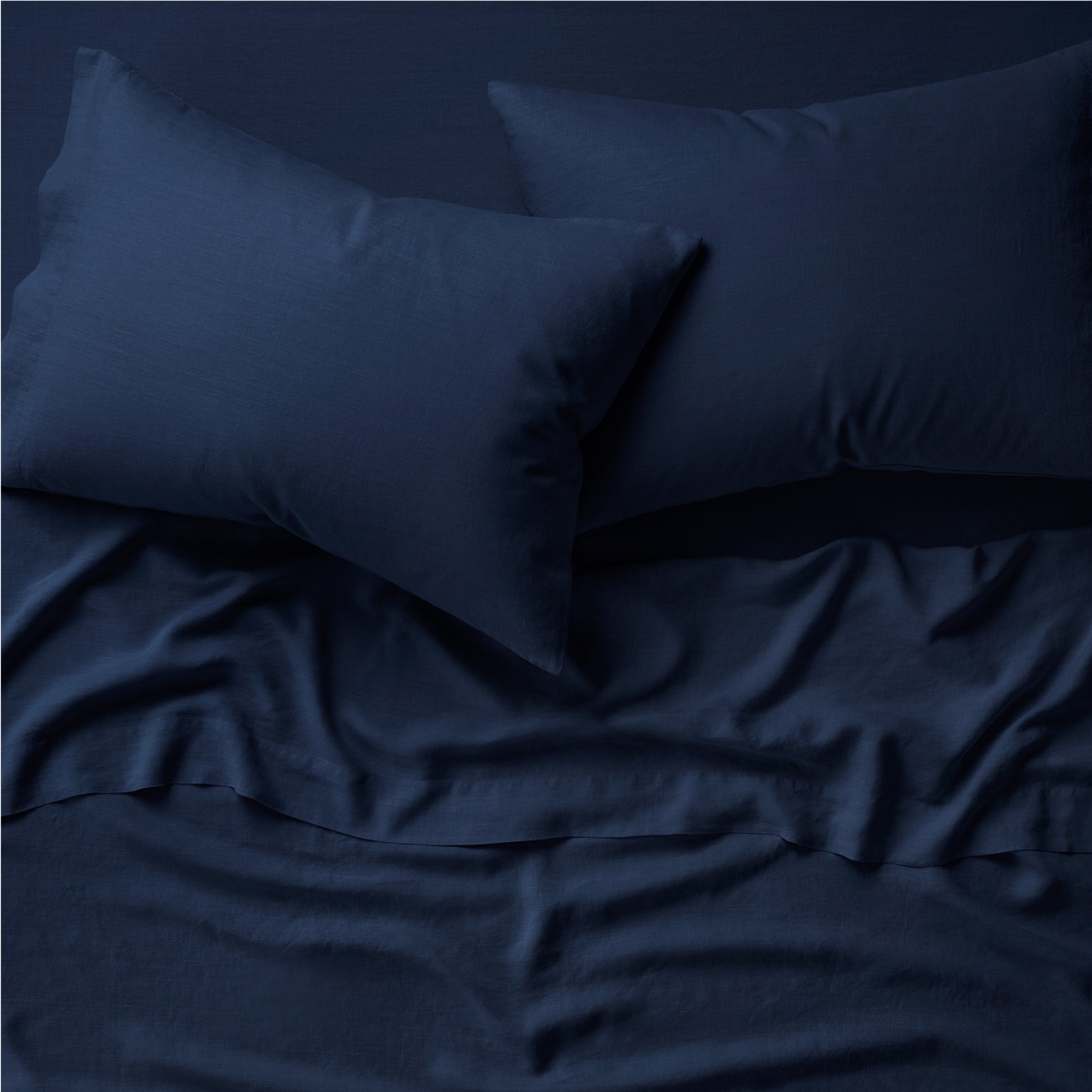 Hemp Pillowcase Set - Midnight