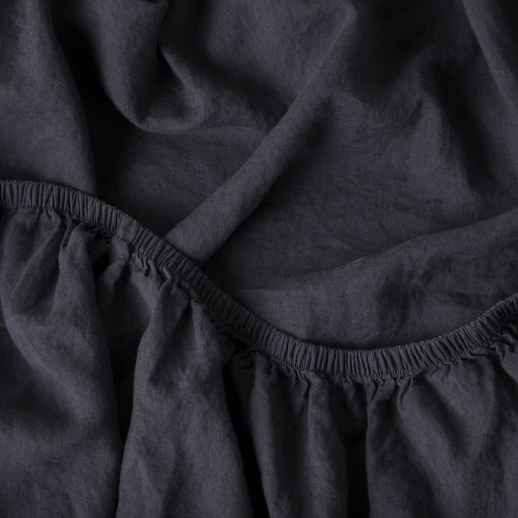 Linen Sheet Set - Charcoal