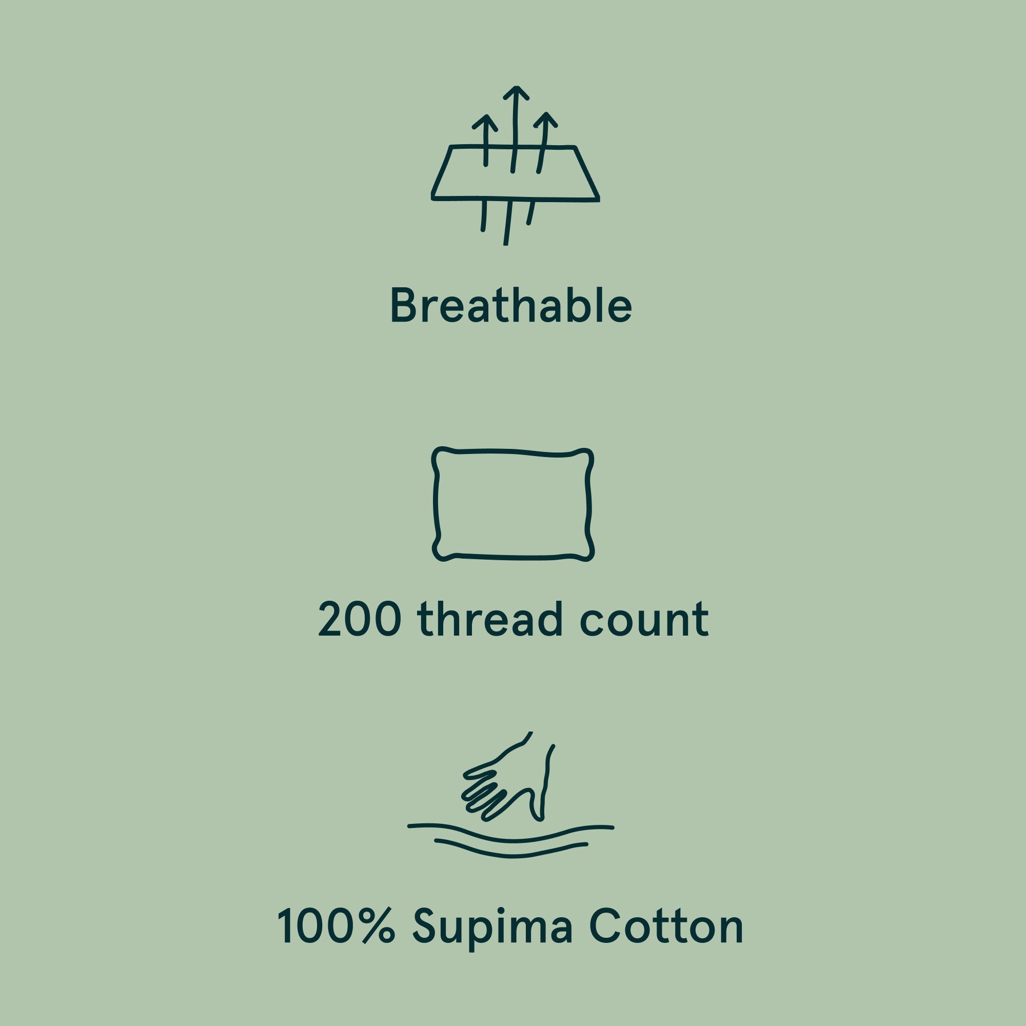 Classic Percale Body Pillow Cover