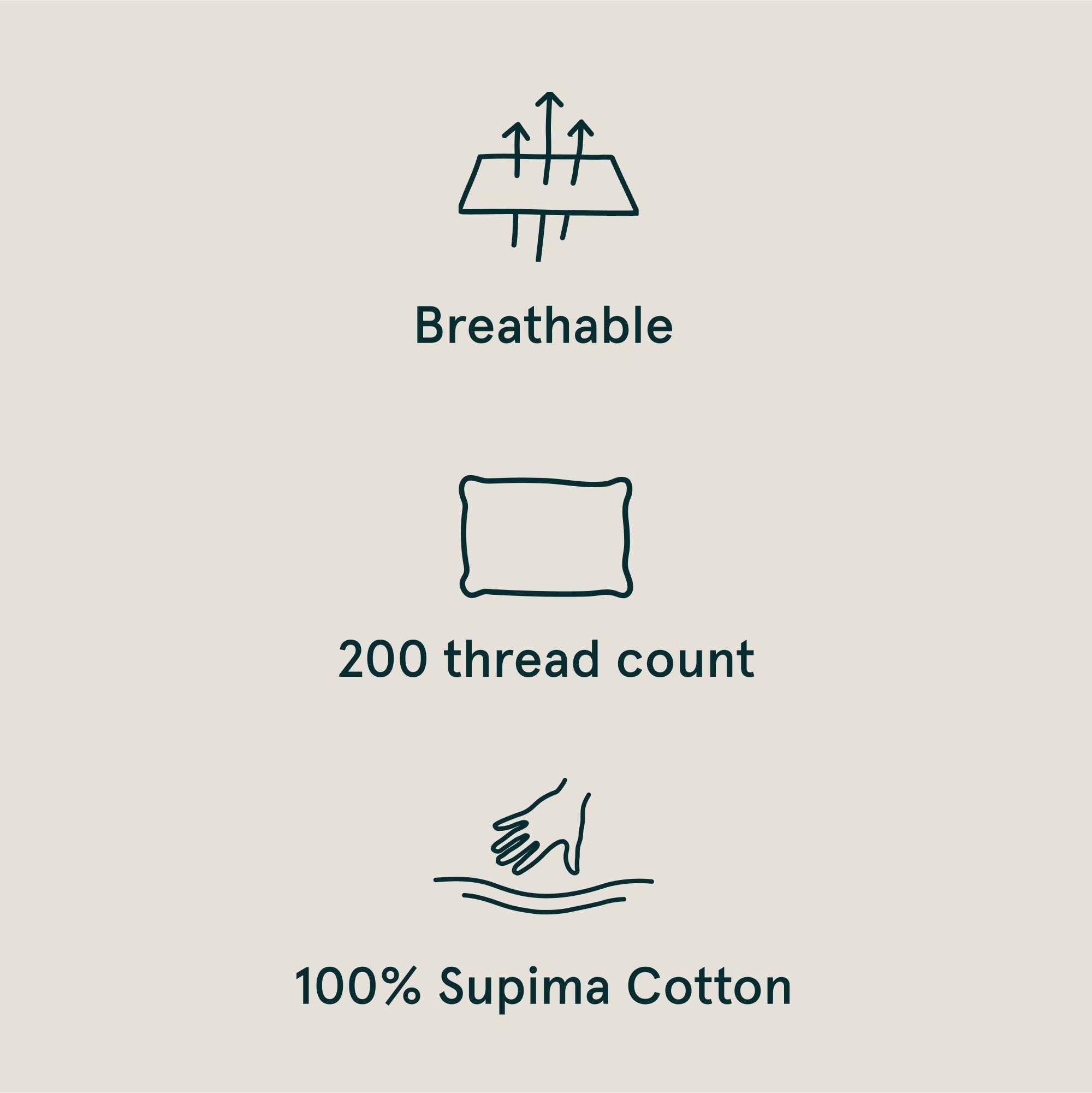 Classic Percale Body Pillow Cover - Cloud