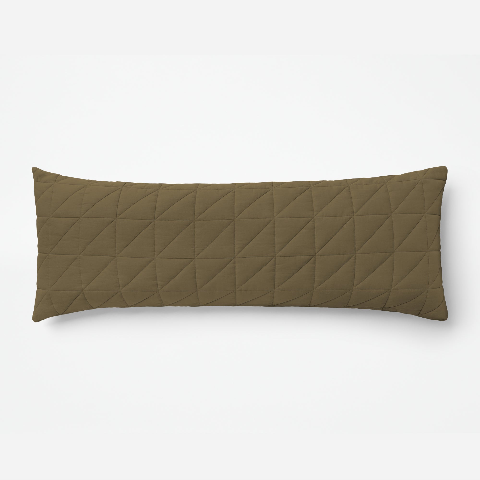 The Tuft and Needle Linen-Cotton Blend Body Pillow Cover, 1 rectangular body pillow cover || color: Martini Olive