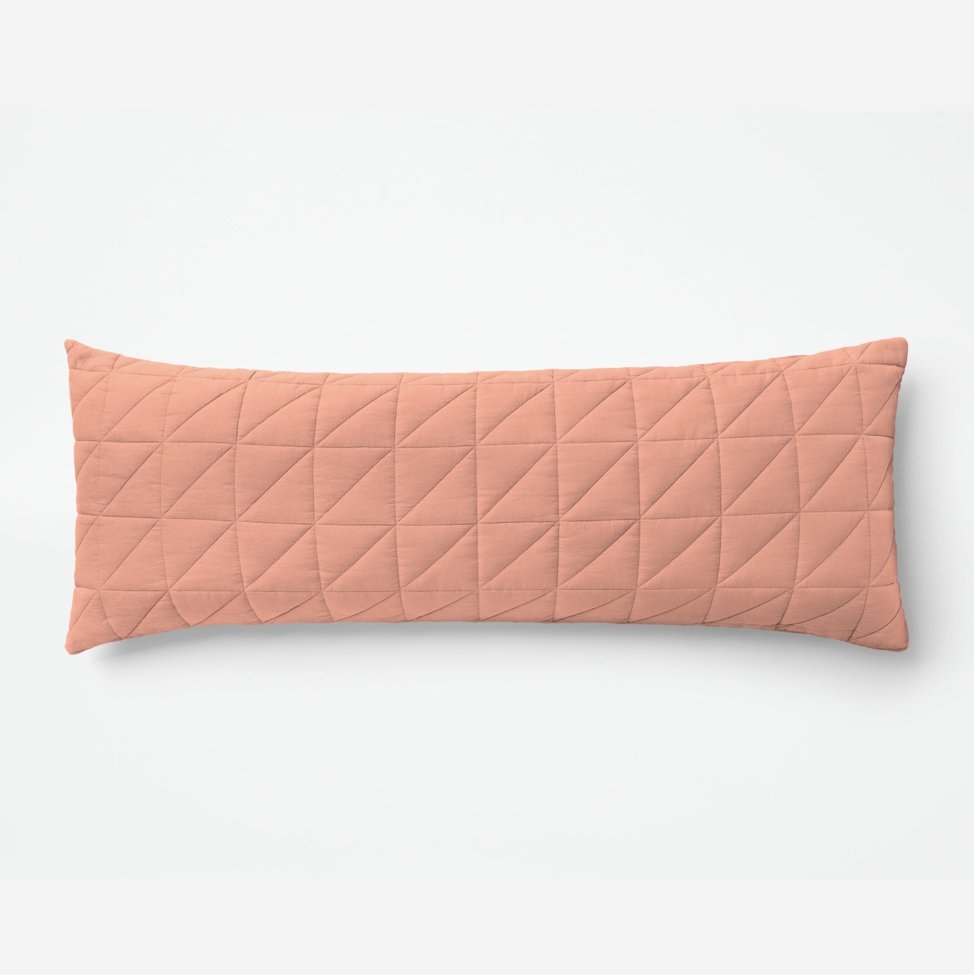 The Tuft and Needle Linen-Cotton Blend Body Pillow Cover, 1 rectangular body pillow cover || color: Muted Clay