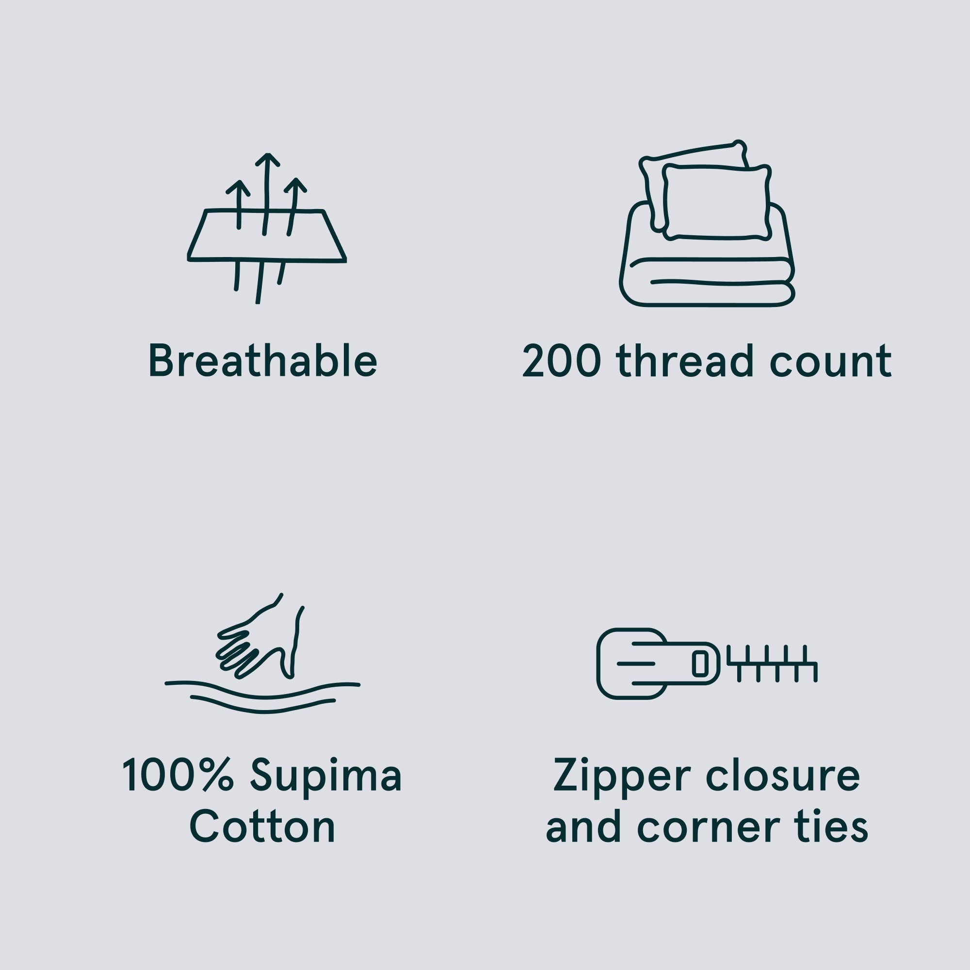 Classic Percale Duvet Set