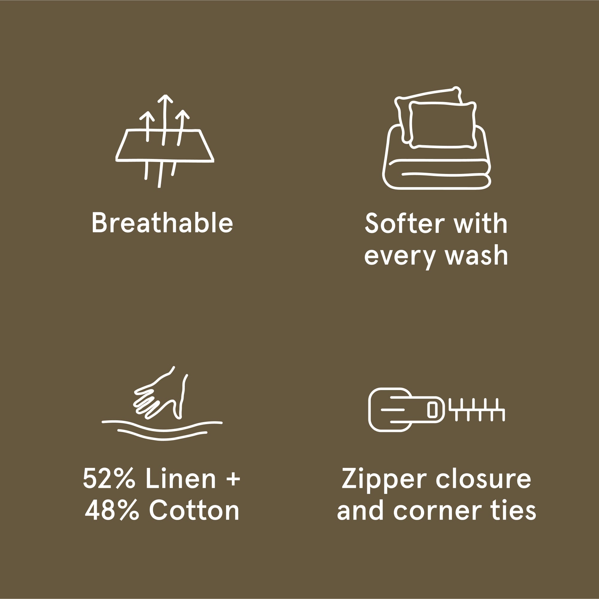 Linen-Cotton Blend Duvet Set