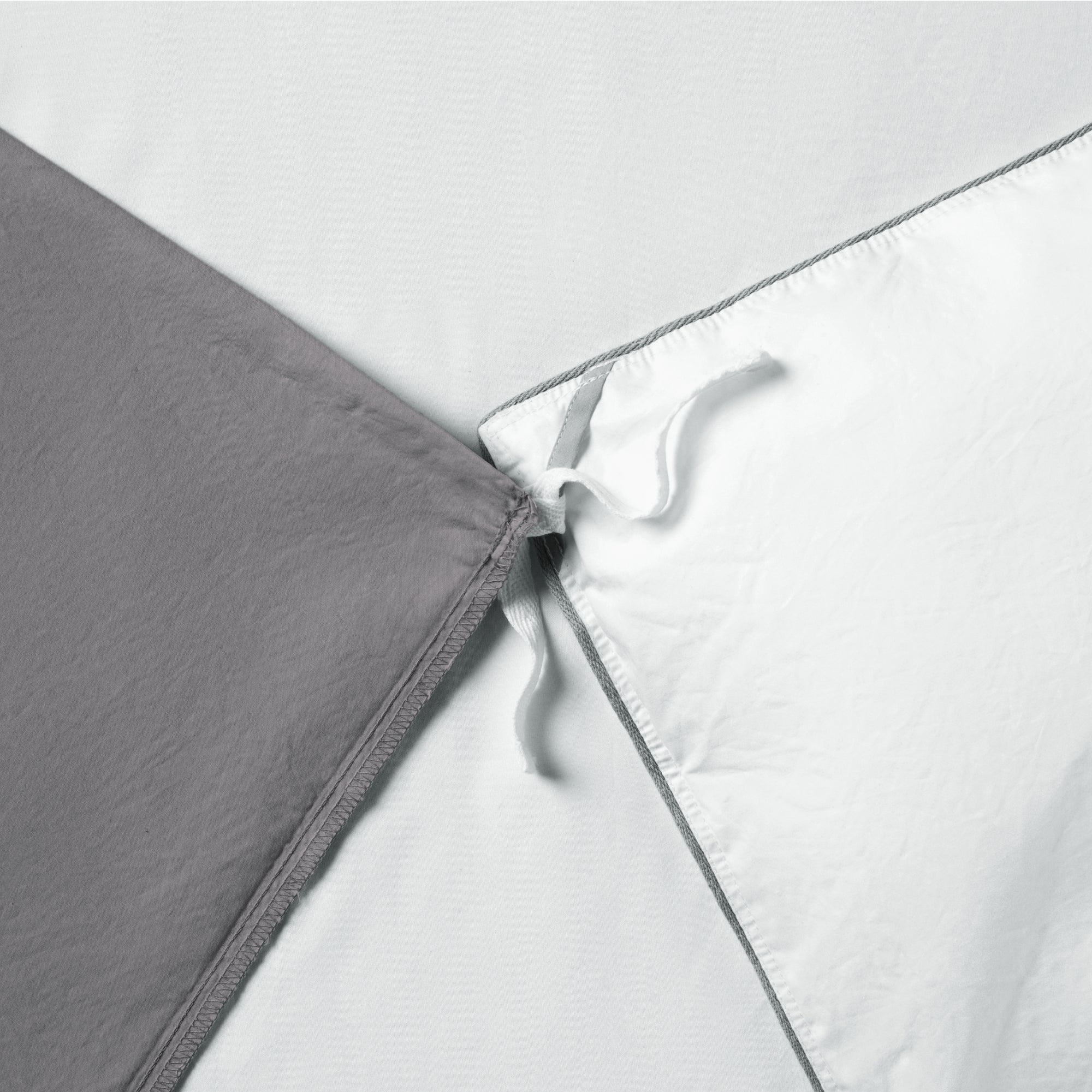 Classic Percale Duvet Set - Gray Quill