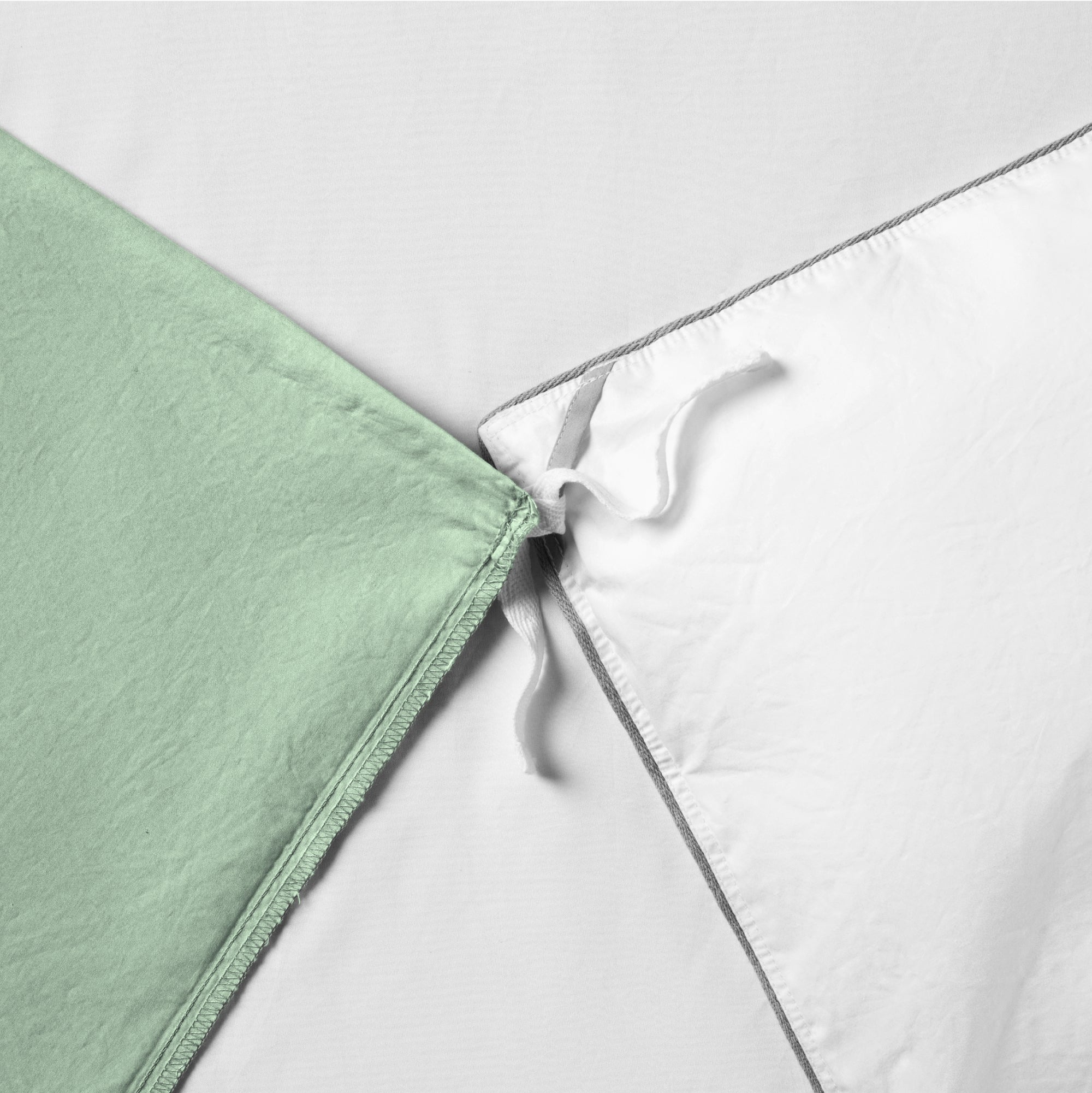 Classic Percale Duvet Set - Sage
