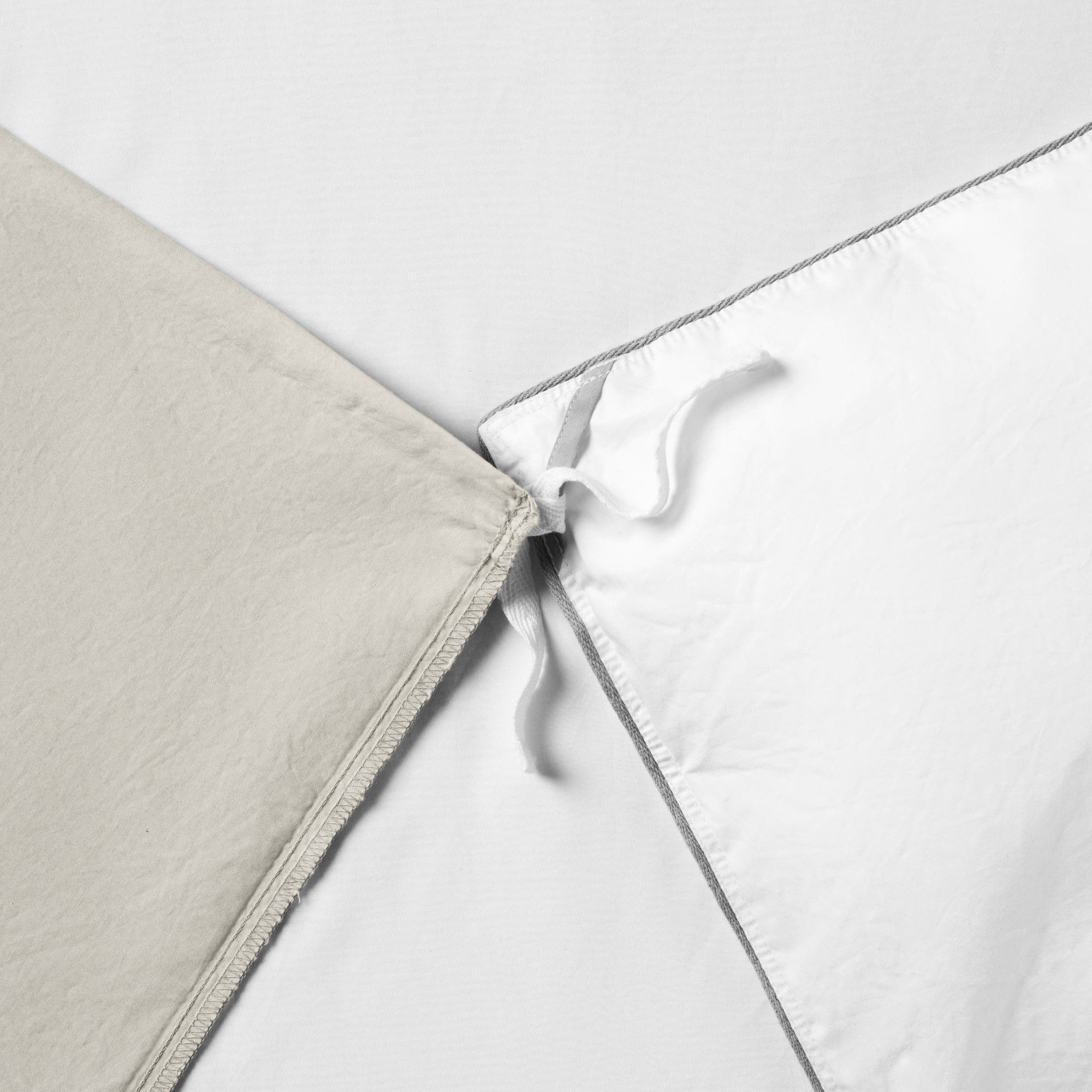 Classic Percale Duvet Set - Sand