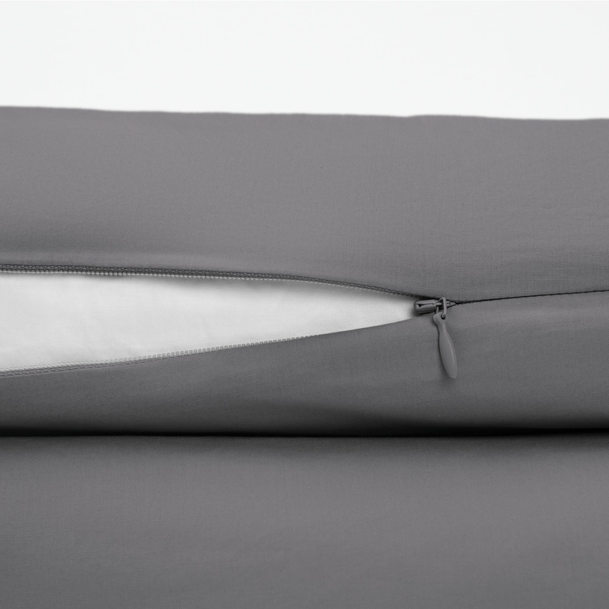 Classic Percale Duvet Set - Gray Quill