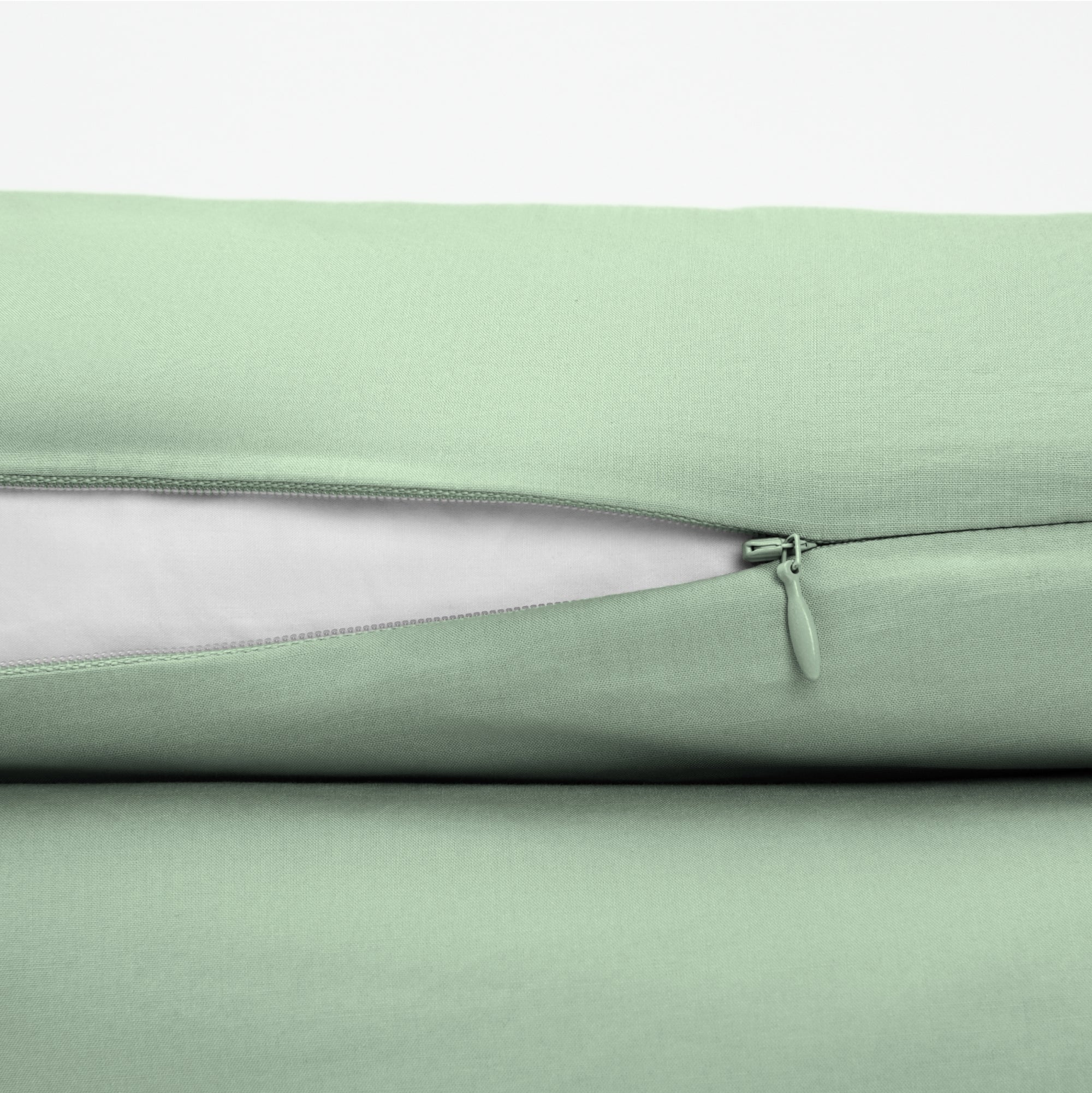 Classic Percale Duvet Set - Sage