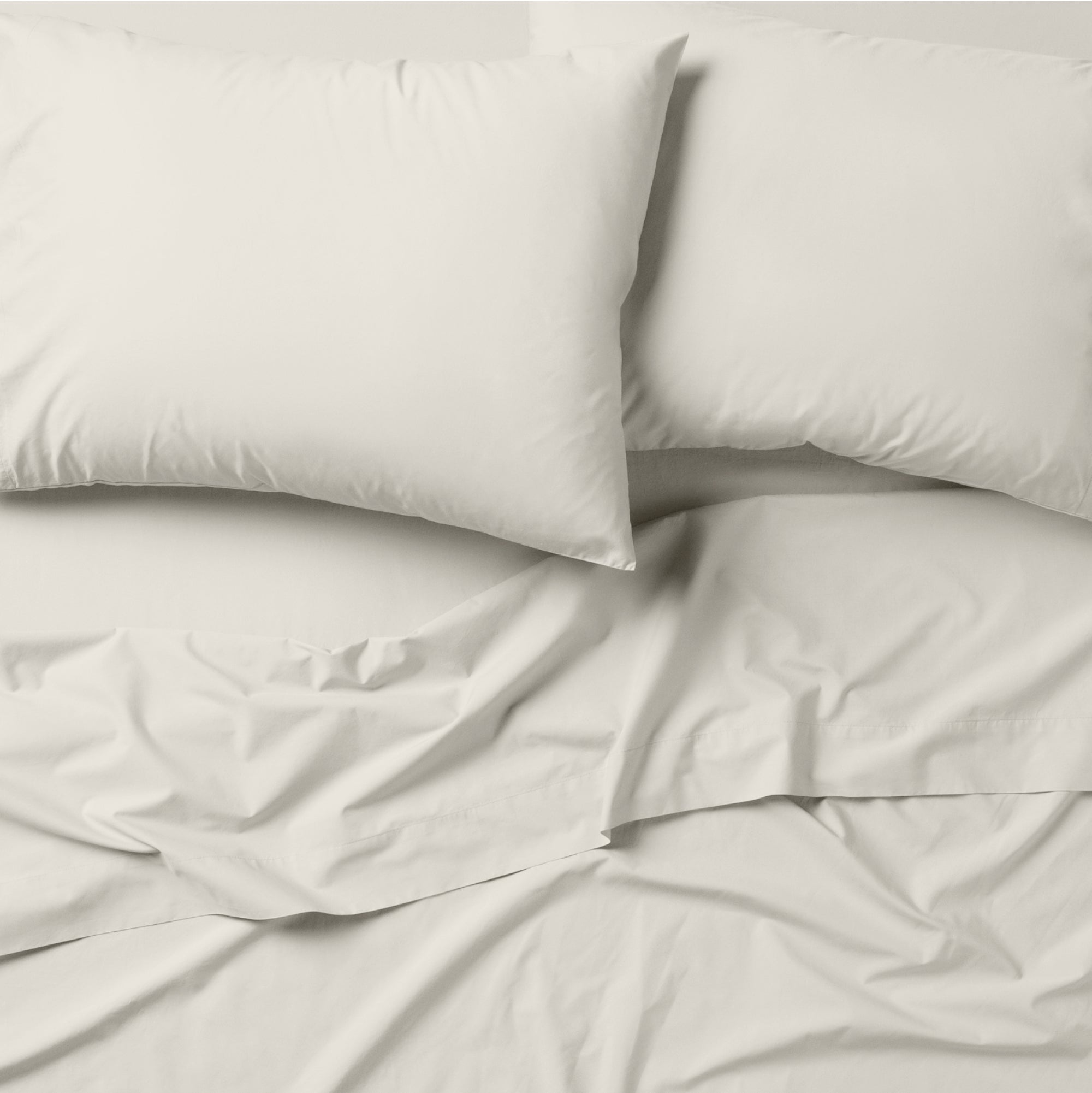 Classic Percale Pillowcase Set - Sand