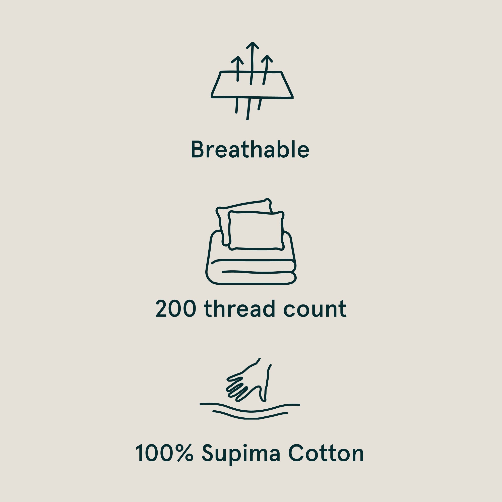 Classic Percale Sheet Set - Sand