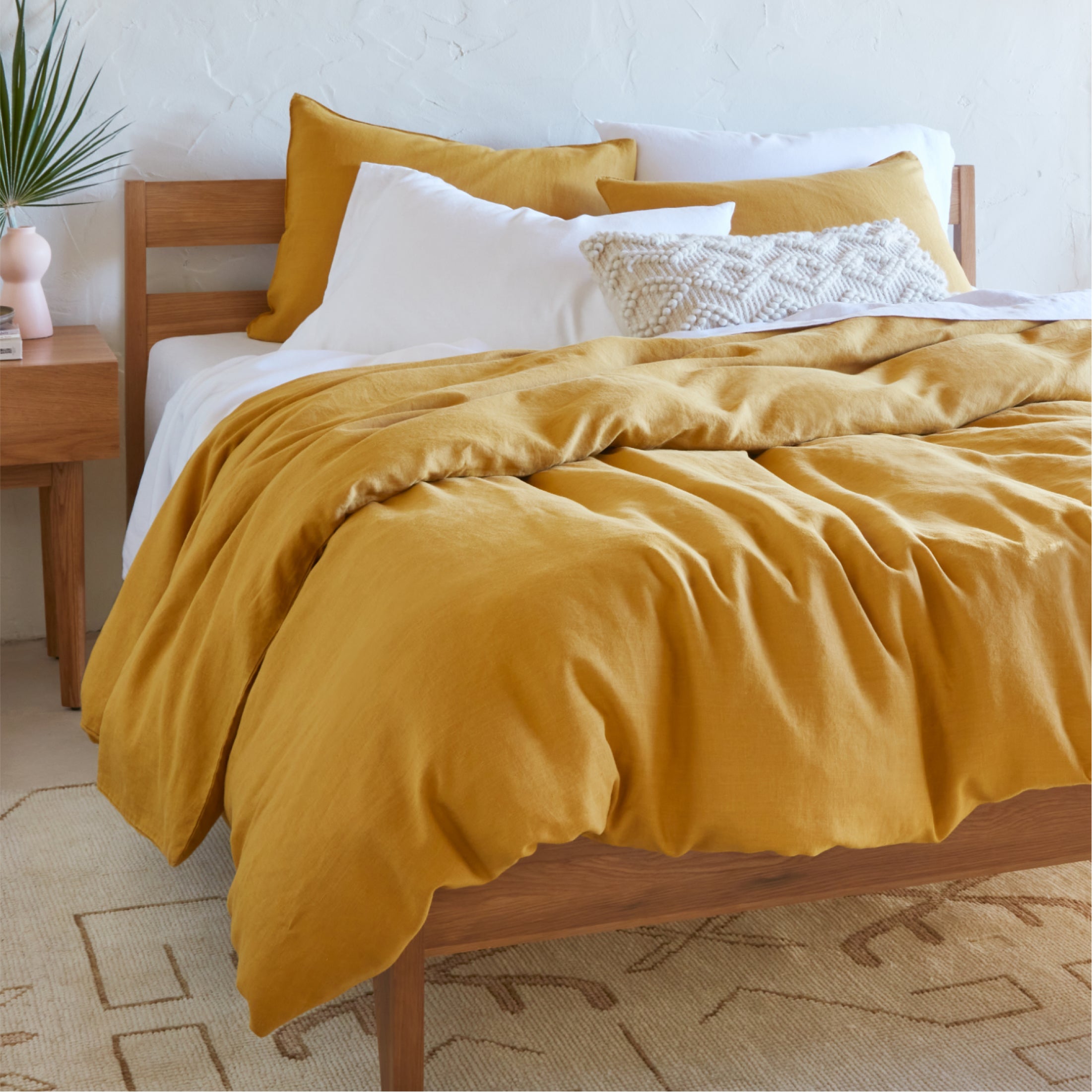 Hemp Duvet Cover - Honeycomb