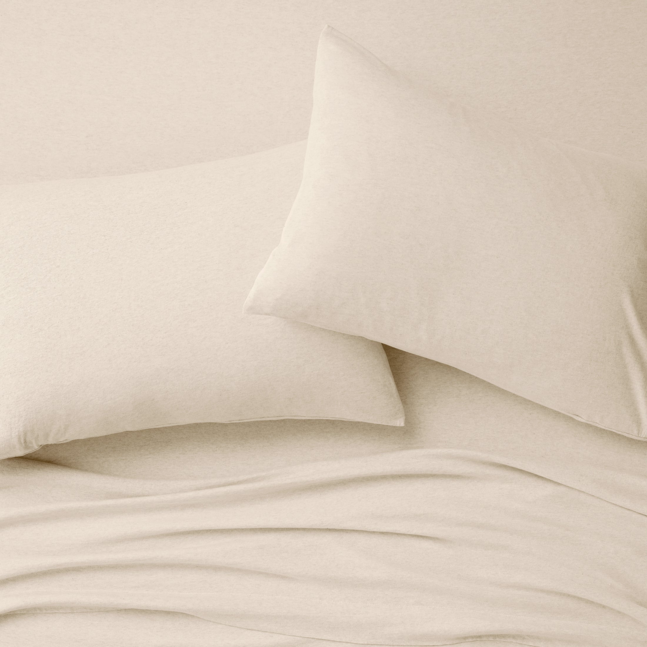 Organic Jersey Pillowcase Set - Oatmeal