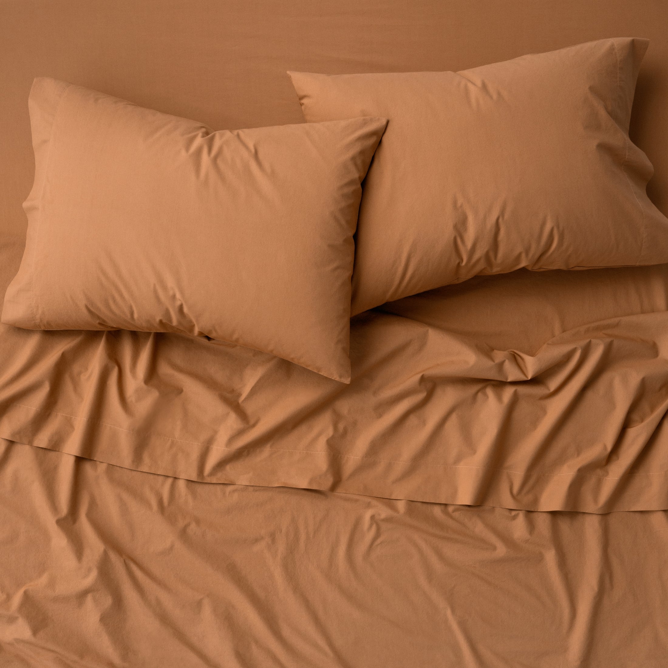 Percale Pillow Case Set - Canyon